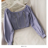 Zipper Off-Shoulder Crop Top